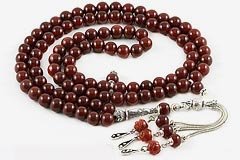Agate (Carnelian) Prayer Beads (99 Beads)