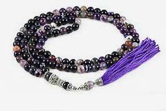 Agate Chalcedony Mala