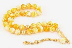Amber Bakelite Prayer Beads