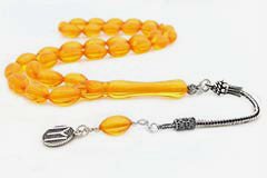Amber Bakelite Prayer Beads