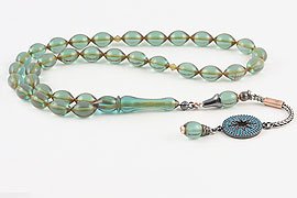 Amber Bakelite Prayer Beads