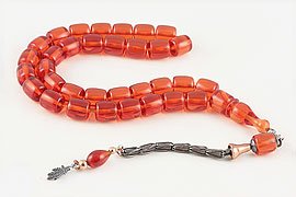 Amber Bakelite Prayer Beads