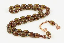 Amber Bakelite Prayer Beads