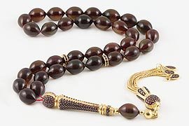 Amber Bakelite Prayer Beads