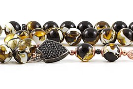 Amber Bakelite Prayer Beads