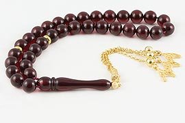 Amber Bakelite Prayer Beads