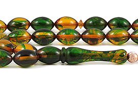 Amber Bakelite Prayer Beads