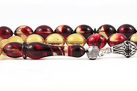 Amber Bakelite Prayer Beads