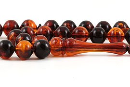 Amber Bakelite Prayer Beads