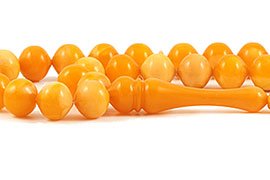 Amber Bakelite Prayer Beads