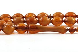 Amber Bakelite Prayer Beads