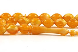 Amber Bakelite Prayer Beads