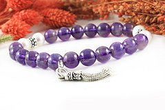 Amethyst & Pearl Bracelet