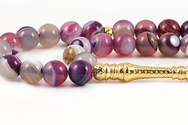 Banded Agate Prayer Beads