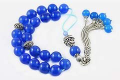 Blue Agate Worry Beads