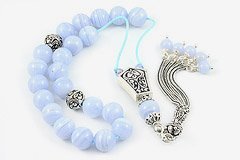 Blue Chalcedony Worry Beads