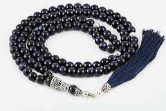 Blue Goldstone Mala