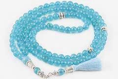 Blue Jade Mala