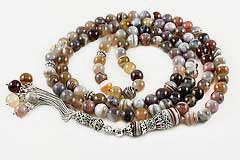 Botswana Agate Mala