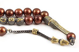 Bronze Pearl Prayer Beads