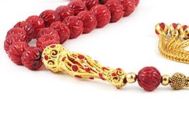 Coral Prayer Beads