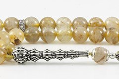 Golden Quartz Prayer Beads