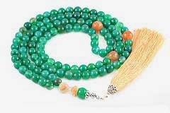 Green Agate Mala
