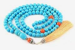 Howlite Turquoise Mala