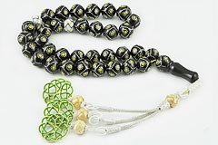 Jet Stone (Black Amber) Prayer Beads