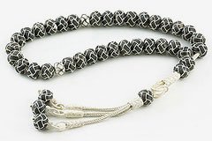 Knitted Silver Prayer Beads