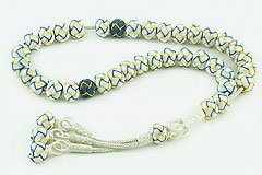 Knitted Silver Prayer Beads