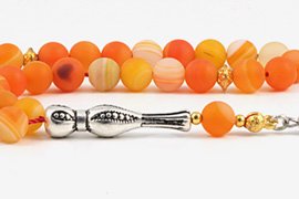 Matte Chalcedony Prayer Beads