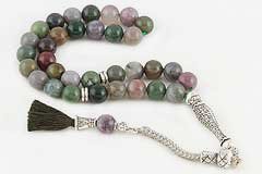 Moss Agate Prayer Beads