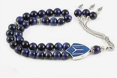 Navy Blue Tiger's Eye Prayer Beads