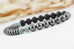 Onyx & Hematite Bracelet