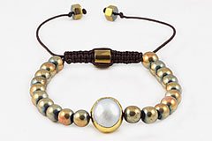 Pearl & Hematite Bracelet