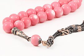 Pink Coral Prayer Beads