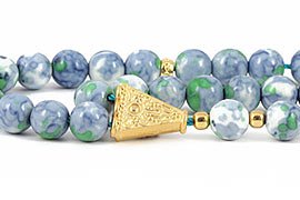 Rain Stone Jasper Prayer Beads