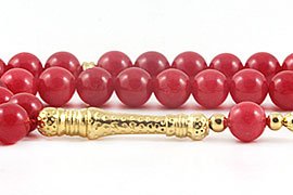 Red Jade Prayer Beads