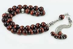 Red Tiger's Eye Prayer Beads