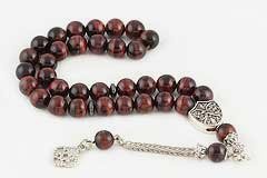 Red Tiger's Eye Prayer Beads