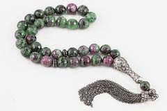 Ruby-Zoisite Prayer Beads