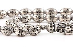 Silver Filigree Prayer Beads