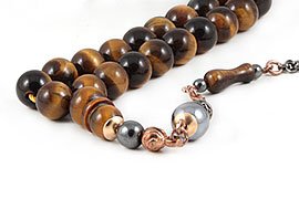Tiger's Eye Prayer Beads