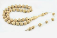 White Rosewood Prayer Beads