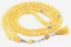 Yellow Agate Mala