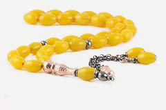 Yellow Agate Prayer Beads