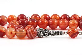 Yemen Agate Prayer Beads