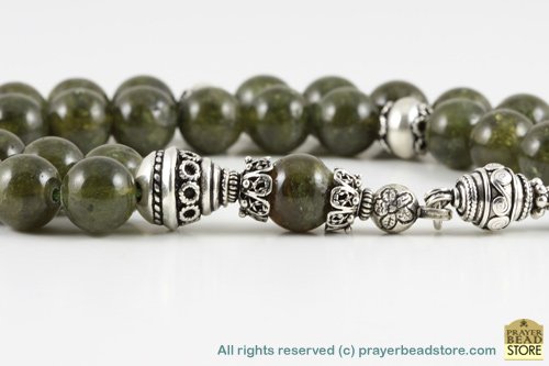 Green Garnet Prayer Beads