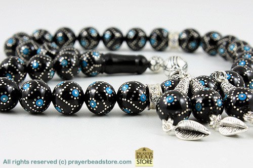 Jet Stone (Black Amber) Prayer Beads